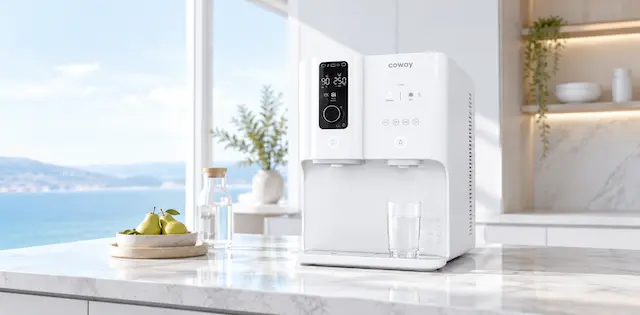 Water Purifier Coway di rumah modern
